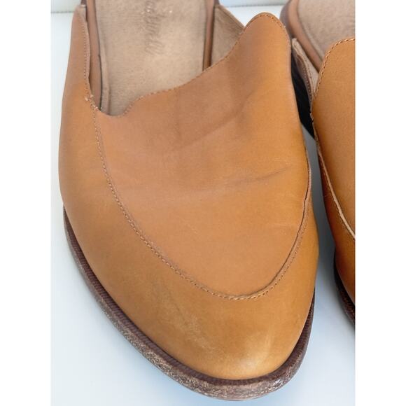 Madewell The Frances Loafer Women’s Size 8 Mule Camel Brown Leather Slip On - Picture 2 of 7